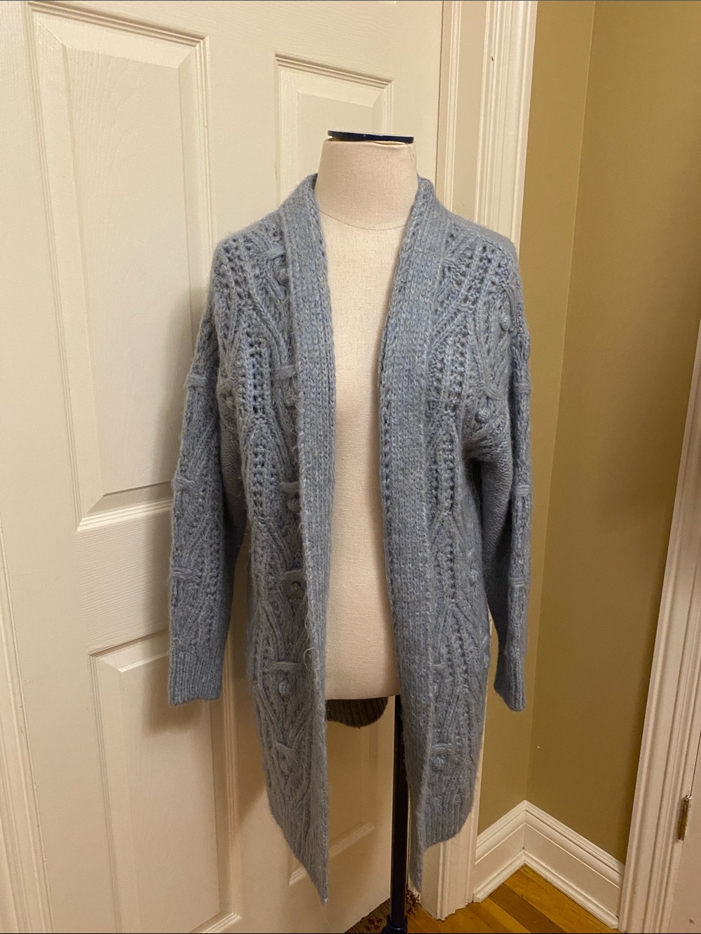 Anthropologie Fuzzy Cardigan Sweater S